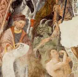 Fresco, Novacella Abby, Bressanone, Trentino Alto Adige, Italien